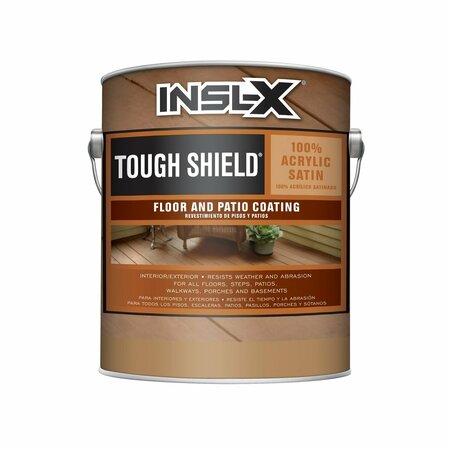 INSL-X BY BENJAMIN MOORE Tough Sheild Satin Black Water-Based Floor and Patio Coating 1 gal CTS312099-01